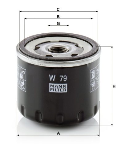 Olajszűrő Mann Filter W 79