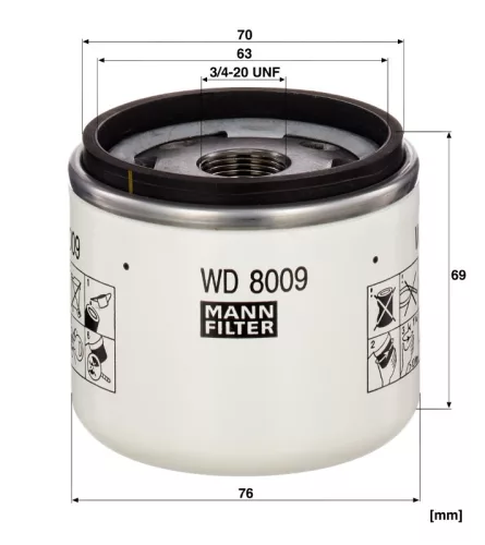 Automata váltó szűrő Mann Filter WD 8009