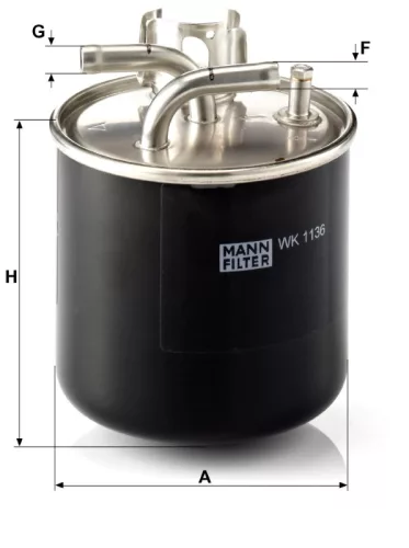 Üzemanyagszűrő Mann Filter WK 1136