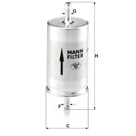 Üzemanyagszűrő Mann Filter WK 410
