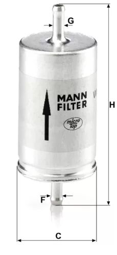 Üzemanyagszűrő Mann Filter WK 410