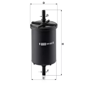 Üzemanyagszűrő Mann Filter WK 6002