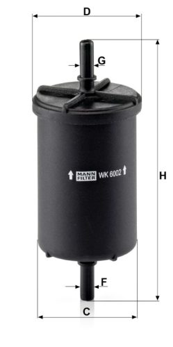 Üzemanyagszűrő Mann Filter WK 6002