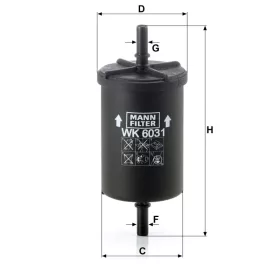Üzemanyagszűrő Mann Filter WK 6031