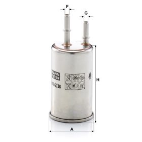Üzemanyagszűrő Mann Filter WK 6038