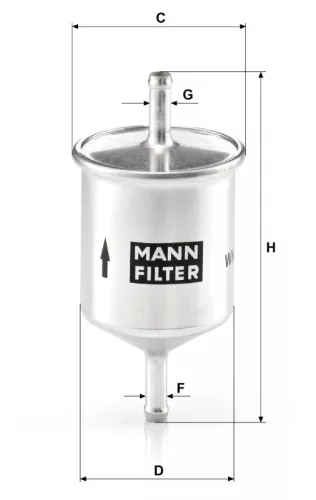 Üzemanyagszűrő Mann Filter WK 66