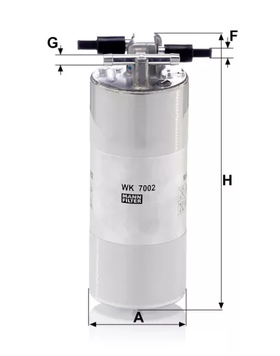 Üzemanyagszűrő Mann Filter WK 7002