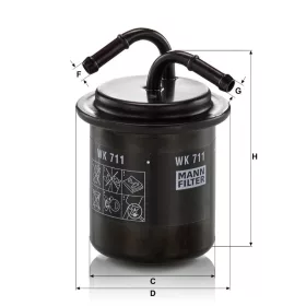 Üzemanyagszűrő Mann Filter WK 711