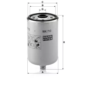 Üzemanyagszűrő Mann Filter WK 713