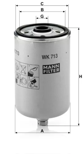 Üzemanyagszűrő Mann Filter WK 713