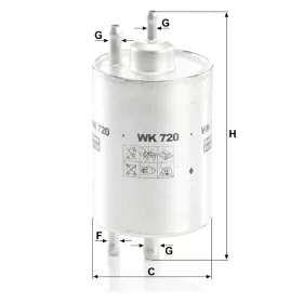 Üzemanyagszűrő Mann Filter WK 720