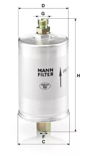 Üzemanyagszűrő Mann Filter WK 726
