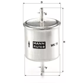 Üzemanyagszűrő Mann Filter WK 79