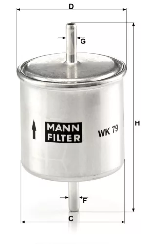 Üzemanyagszűrő Mann Filter WK 79