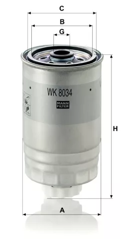 Üzemanyagszűrő Mann Filter WK 8034