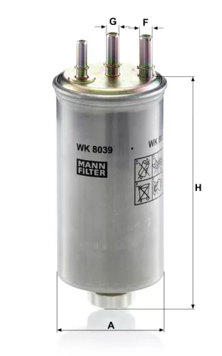 Üzemanyagszűrő Mann Filter WK 8039