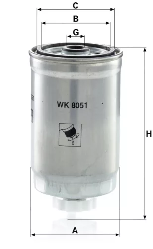 Üzemanyagszűrő Mann Filter WK 8051