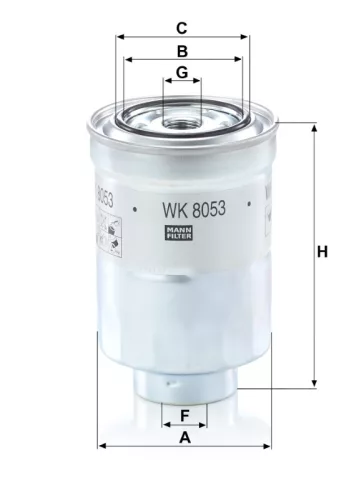 Üzemanyagszűrő Mann Filter WK 8053 z