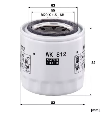 Üzemanyagszűrő Mann Filter WK 812