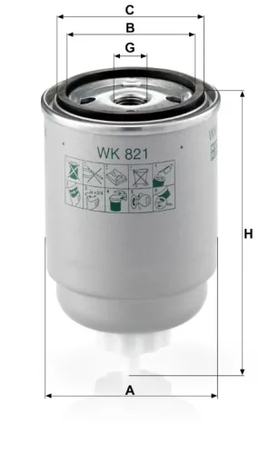 Üzemanyagszűrő Mann Filter WK 821