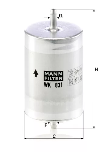Üzemanyagszűrő Mann Filter WK 831