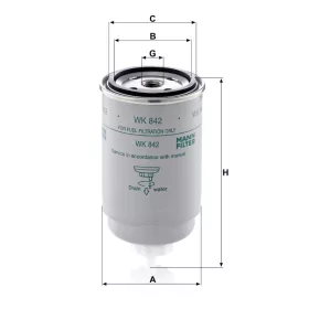 Üzemanyagszűrő Mann Filter WK 842