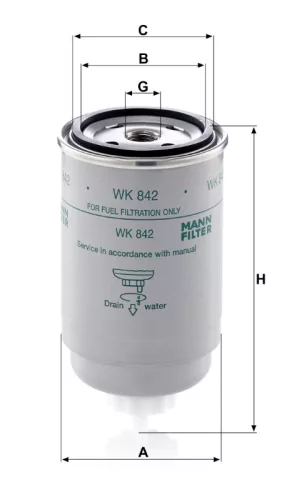 Üzemanyagszűrő Mann Filter WK 842