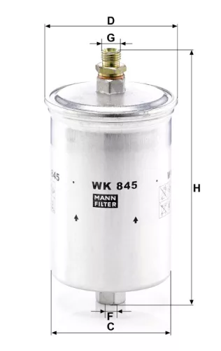 Üzemanyagszűrő Mann Filter WK 845