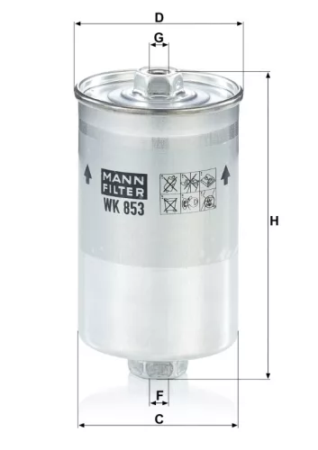 Üzemanyagszűrő Mann Filter WK 853