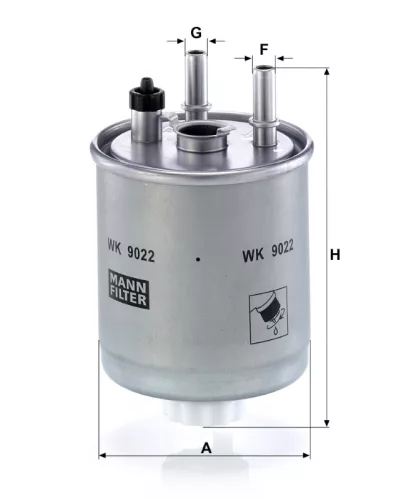 Üzemanyagszűrő Mann Filter WK 9022