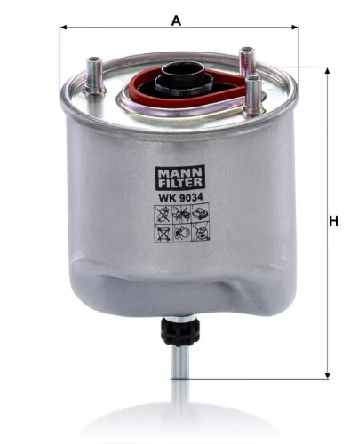 Üzemanyagszűrő Mann Filter WK 9034
