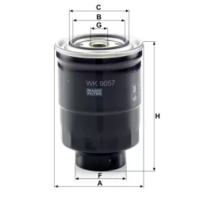 Üzemanyagszűrő Mann Filter WK 9057 z