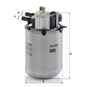 Üzemanyagszűrő Mann Filter WK 9080