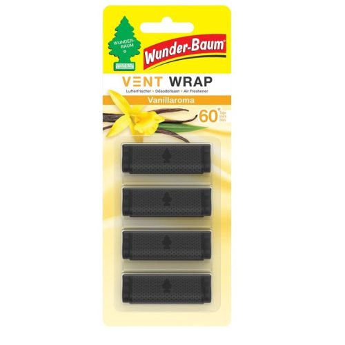 Wunderbaum Vent Wrap illatosító, szellőzőrácsba csíptethető -  Vanillaroma - Vanília illat