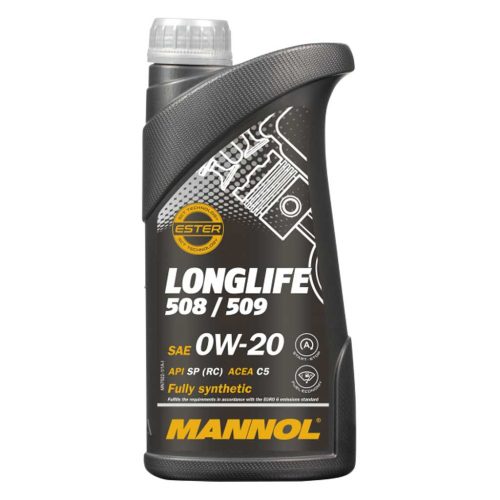 Mannol 7722-1 - O.E.M. Longlife 508/509 0W-20 motorolaj, 1lit