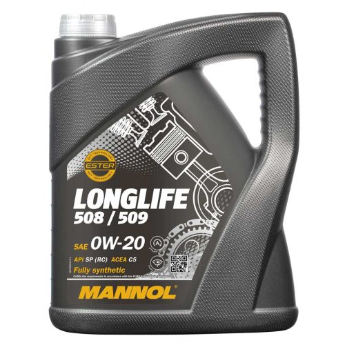 Mannol 7722-5 - O.E.M. Longlife 508/509 0W-20 motorolaj, 5lit