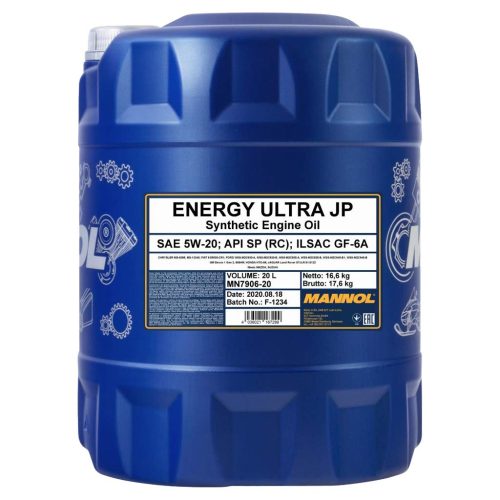 Mannol 7906-20 Energy Ultra JP 5W-20 motorolaj 20lit.