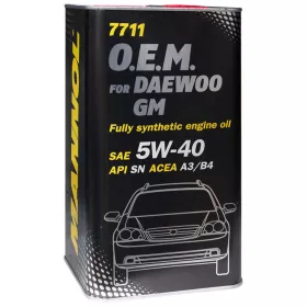   Mannol 7711-4ME O.E.M. for Daewoo, GM 5W-40 motorolaj 4lit. fémdobozos