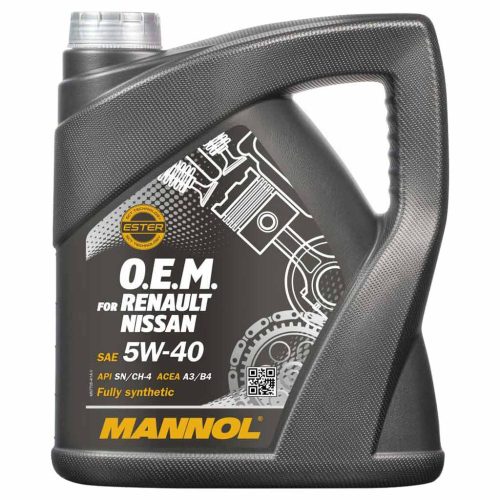 Mannol 7705-4 O.E.M. for Renault, Nissan 5W-40 motorolaj 4lit.