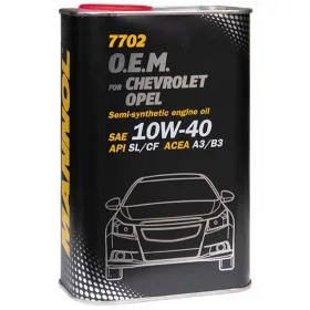   Mannol 7702-1M O.E.M. for Chevrolet, Opel 10W-40 motorolaj 1lit. fémdobozos