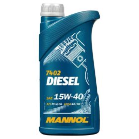 Mannol 7402-1 Diesel 15W-40 motorolaj 1lit. Mannol 7402-1 Diesel 15W-40 motorolaj 1lit.