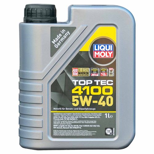 Liqui Moly 3700 Top Tec 4100 5W-40 (5W40) motorolaj, 1lit