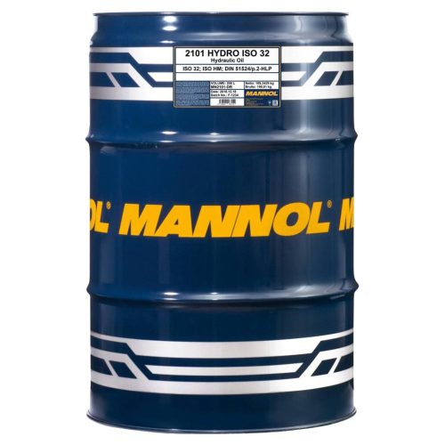 Mannol 2101-DR Hydro ISO 32 hidraulikaolaj, 208 liter