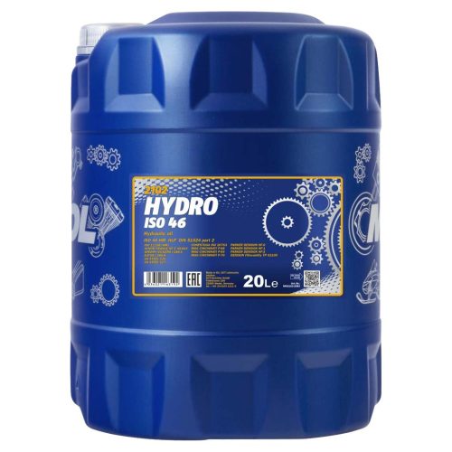 Mannol 2102-20 Hydro ISO 46, ISO HM, DIN HLP hidraulikaolaj, 20 liter