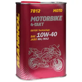   Mannol 7812-1ME Motorbike 4-Takt Ester Technology 10W-40 motorolaj, 1 liter fémdobozos