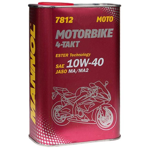 Mannol 7812-1ME Motorbike 4-Takt Ester Technology 10W-40 motorolaj, 1 liter fémdobozos