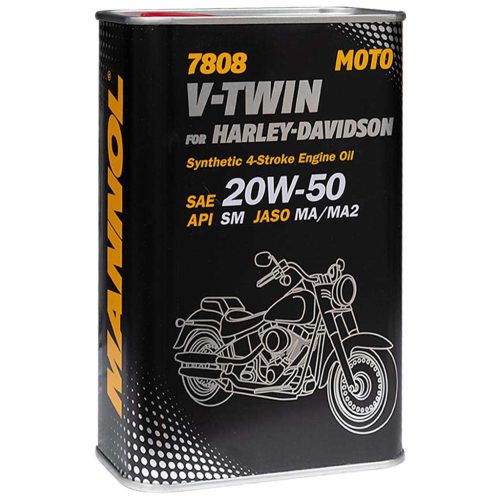 Mannol 7808-1ME V-TWIN for Harley-Davidson 20W-50 motorolaj, 1 liter, fémdobozos