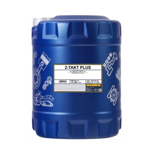 Mannol 7204 2-Takt Plus API TC kétütemű félszintetikus motorolaj, 10 liter