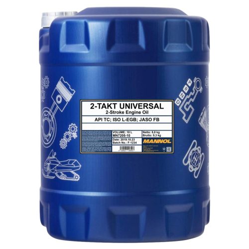 Mannol 7205-10 2-Takt Universal API TC univerzális motorolaj, 10 liter