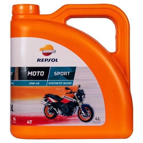 Repsol Moto 4T Sport 10W-40 motorkerékpár-olaj, 4 liter